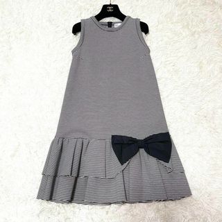 RED VALENTINO - 極美品✨　レッドヴァレンティノ　ボーダー　リボン　ノースリーブワンピース