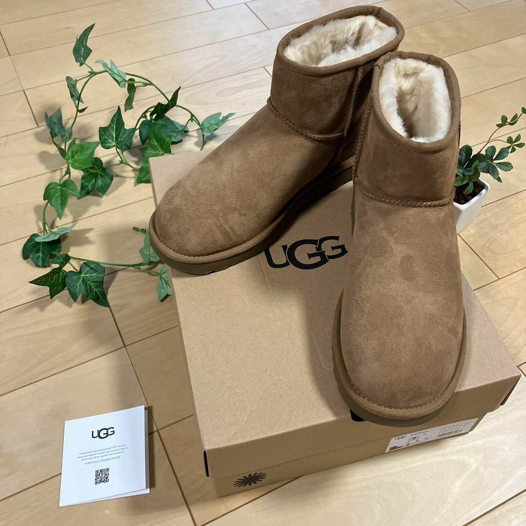 新品未使用 UGG アグ クラシックミニⅡ ムートン ショートブーツ 24㎝ 茶 | フリマアプリ ラクマ