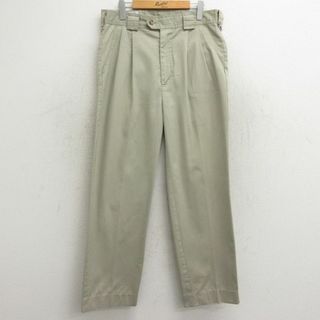 W34★古着 パンツ メンズ 90年代 90s カナダ製 ベージュ カーキ 24feb16 中古 ボトムス ロング(ワークパンツ/カーゴパンツ)