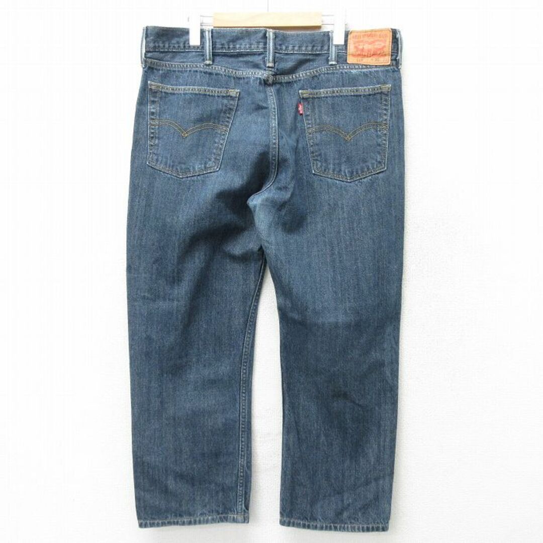 Levi's(リーバイス)のW37★古着 リーバイス Levis 514 ジーンズ メンズ コットン 濃紺 ネイビー デニム 24feb16 中古 ボトムス ジーパン Gパン ロング パンツ メンズのパンツ(ワークパンツ/カーゴパンツ)の商品写真