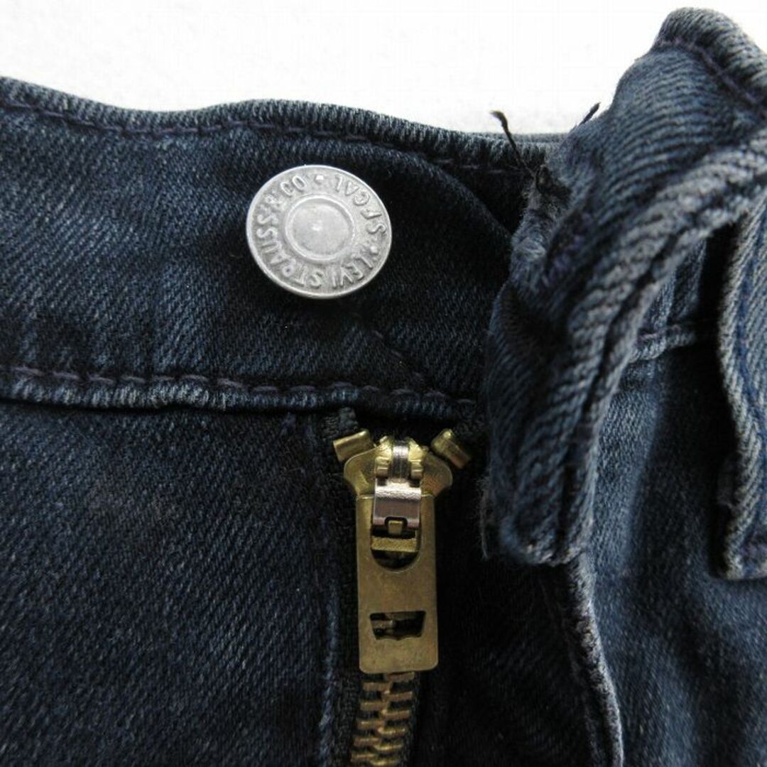 Levi's(リーバイス)のW30★古着 リーバイス Levis 512 ジーンズ メンズ ヒゲ 紺 ネイビー デニム 24feb17 中古 ボトムス ジーパン Gパン ロング パンツ メンズのパンツ(ワークパンツ/カーゴパンツ)の商品写真