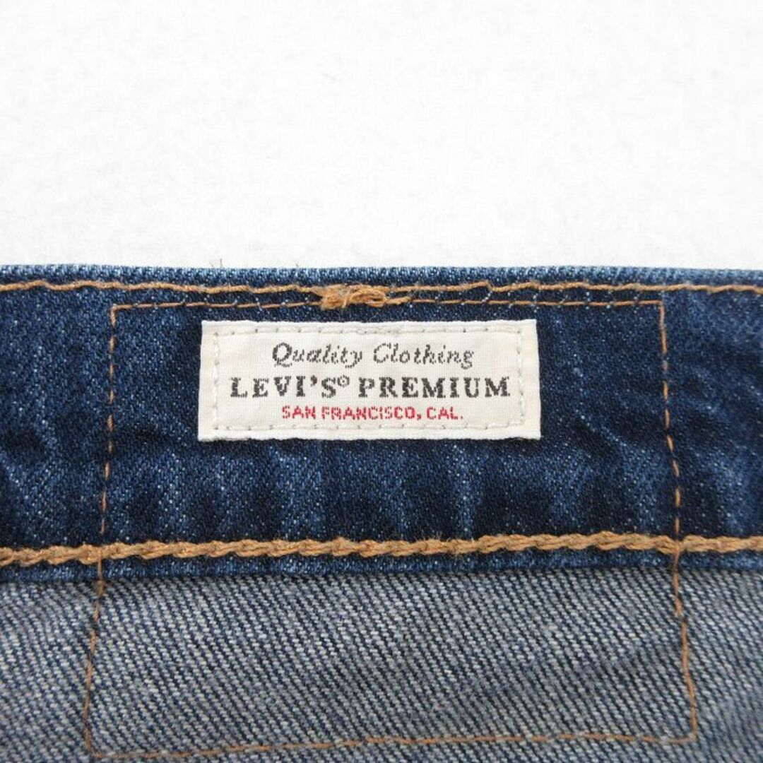 Levi's(リーバイス)のW33★古着 リーバイス Levis 511 ジーンズ メンズ ポーランド製 濃紺 ネイビー デニム 24feb17 中古 ボトムス ジーパン Gパン ロング パンツ メンズのパンツ(ワークパンツ/カーゴパンツ)の商品写真