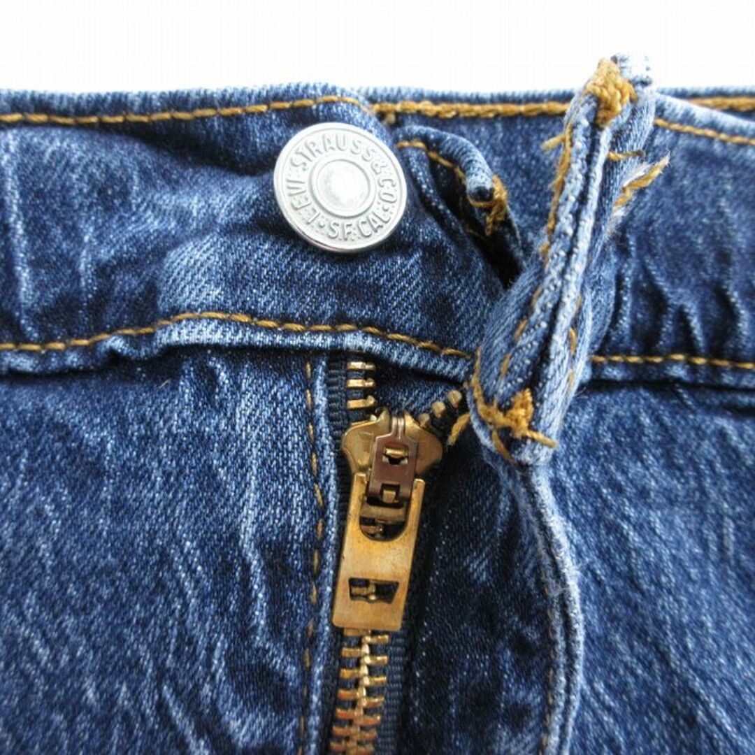 Levi's(リーバイス)のW37★古着 リーバイス Levis 541 ジーンズ メンズ ヒゲ 紺 ネイビー デニム 24feb17 中古 ボトムス ジーパン Gパン ロング パンツ メンズのパンツ(ワークパンツ/カーゴパンツ)の商品写真