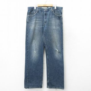 リーバイス(Levi's)のW38★古着 リーバイス Levis 529 ジーンズ メンズ ローライズ ヒゲ コットン 紺 ネイビー デニム 24feb17 中古 ボトムス ジーパン Gパン ロング パンツ(ワークパンツ/カーゴパンツ)