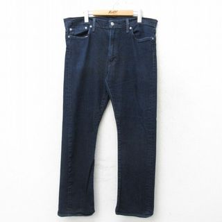 リーバイス(Levi's)のW36★古着 リーバイス Levis 513 ジーンズ メンズ 濃紺 ネイビー デニム 24feb19 中古 ボトムス ジーパン Gパン ロング パンツ(ワークパンツ/カーゴパンツ)