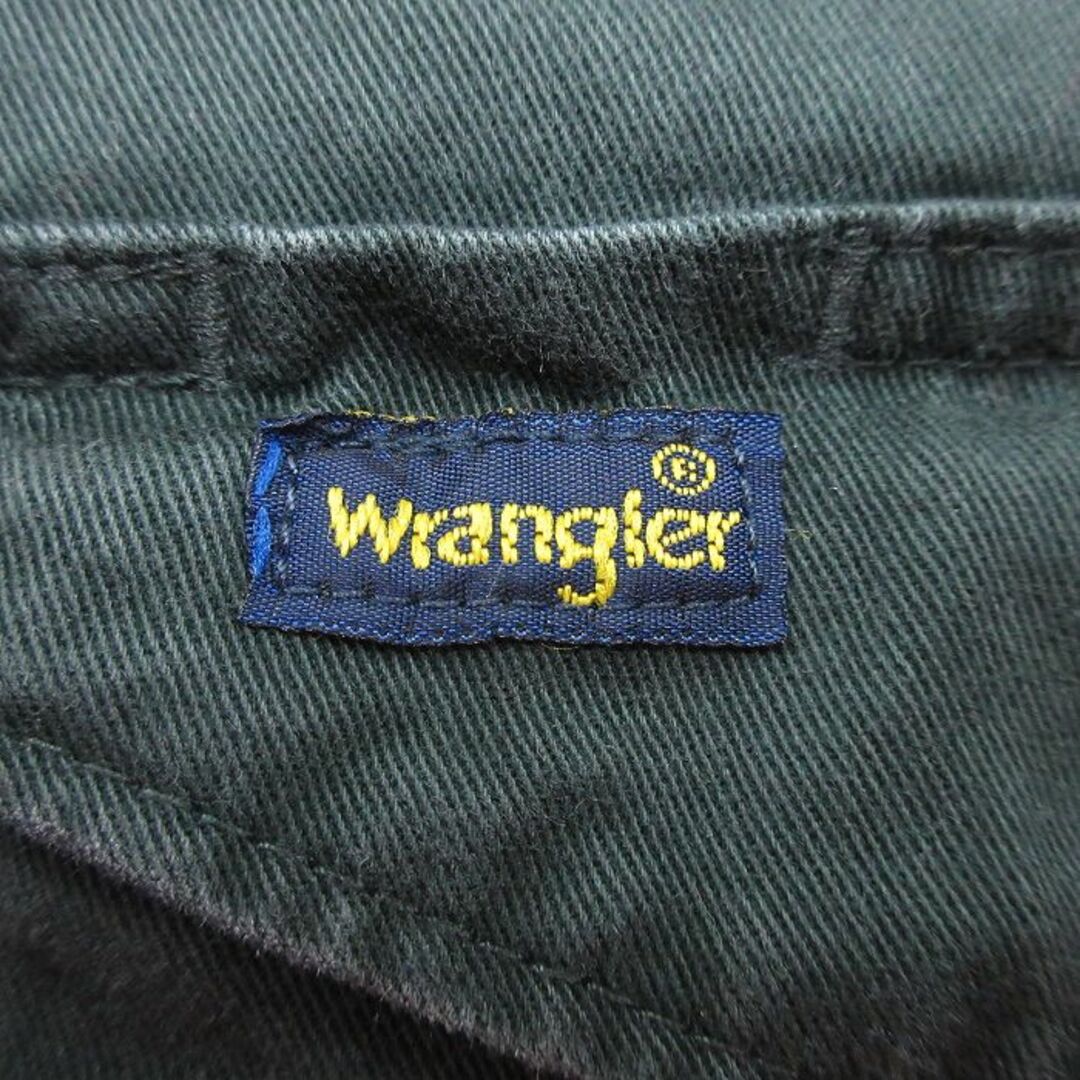 Wrangler(ラングラー)のXL★古着 ラングラー Wrangler 長袖 ウエスタン シャツ メンズ 大きいサイズ ロング丈 コットン 濃緑 グリーン 24feb16 中古 トップス メンズのトップス(シャツ)の商品写真