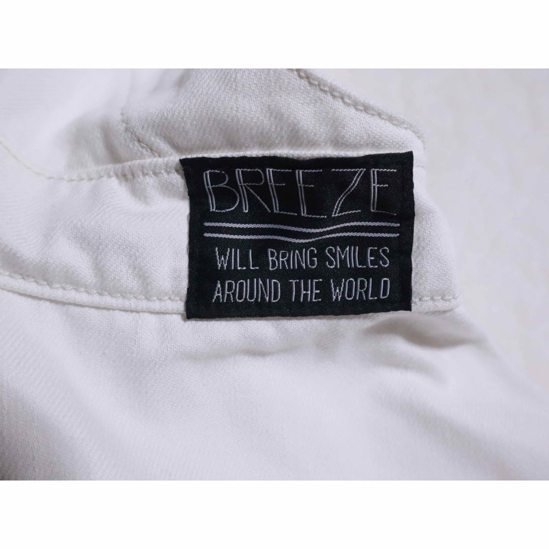 BREEZE(ブリーズ)のBREEZE ブリーズ　ホワイトデニム　ジャンパースカート  90 100 キッズ/ベビー/マタニティのキッズ服女の子用(90cm~)(ワンピース)の商品写真