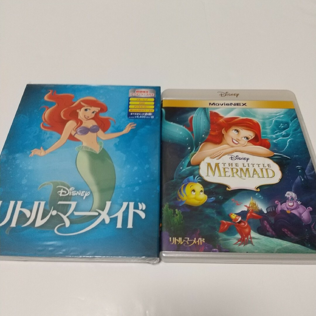 Disney(ディズニー)の「リトル・マーメイド」ブルーレイディスク純正ケース(アウターケース付き エンタメ/ホビーのDVD/ブルーレイ(キッズ/ファミリー)の商品写真