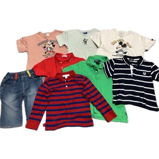 ミキハウス(mikihouse)の子供服 男の子 まとめ売り セット売り 100 110 ミキハウス バーバリー(Tシャツ/カットソー)