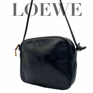 LOEWE - LOEWE ロエベ　s47 アナグラム　レザー　ショルダーバッグ　斜め掛け　黒