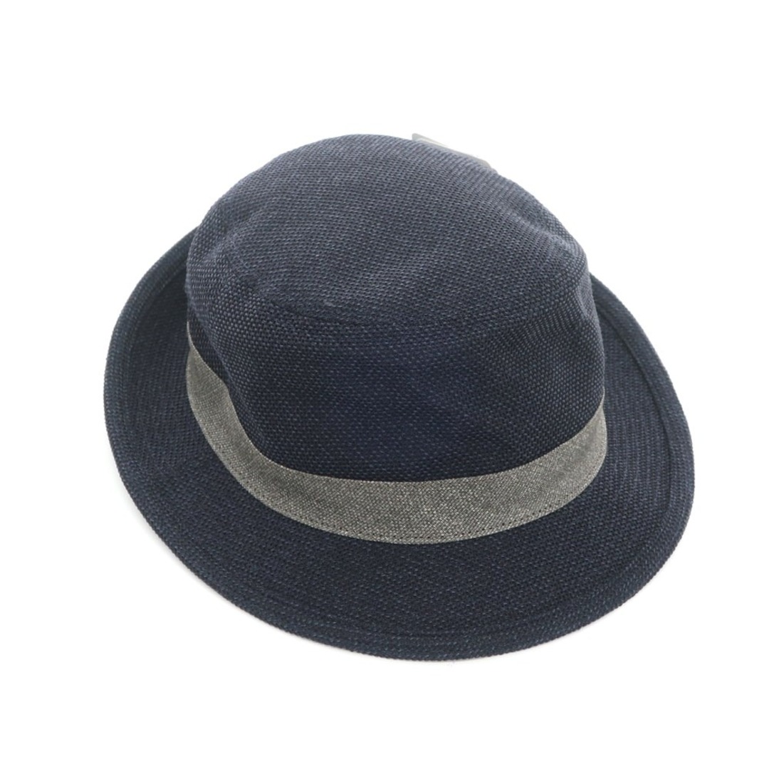 【中古】アクアスキュータム Aquascutum メッシュ ハット 帽子 ネイビー【サイズM～S】【メンズ】 メンズの帽子(ハット)の商品写真