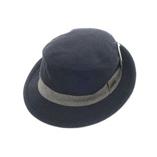 【中古】アクアスキュータム Aquascutum メッシュ ハット 帽子 ネイビー【サイズM～S】【メンズ】(ハット)