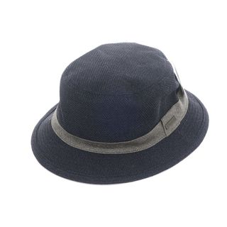 【中古】アクアスキュータム Aquascutum メッシュ ハット 帽子 ネイビー【サイズM～S】【メンズ】(ハット)