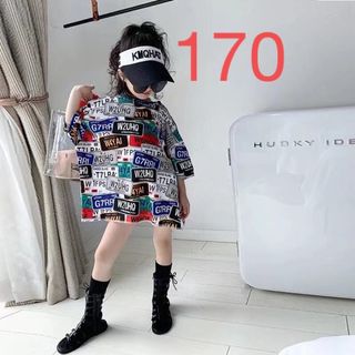 KUDA019キッズ 子供服 Tシャツ トップス ロングTシャツ 女の子 春夏 (Tシャツ/カットソー)