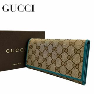 グッチ(Gucci)のGUCCI グッチ　w2 長財布　GGキャンバス　三つ折り　ロングウォレット(Tシャツ(半袖/袖なし))