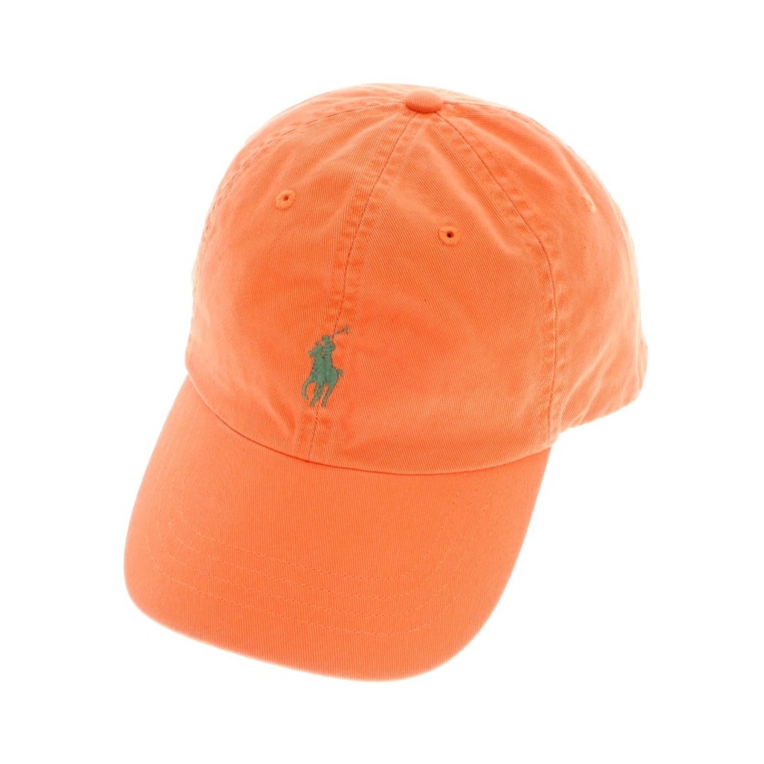 POLO RALPH LAUREN(ポロラルフローレン)の【中古】ポロ ラルフローレン Polo Ralph Lauren ツイルコットン ベースボール キャップ ネオンオレンジ【サイズONE　SIZE（59cm）】【メンズ】 メンズの帽子(キャップ)の商品写真