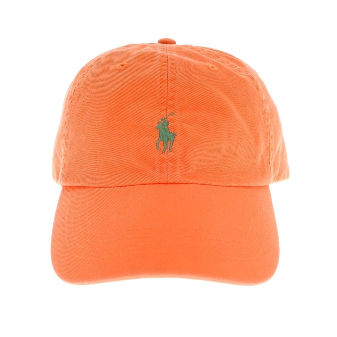 POLO RALPH LAUREN(ポロラルフローレン)の【中古】ポロ ラルフローレン Polo Ralph Lauren ツイルコットン ベースボール キャップ ネオンオレンジ【サイズONE　SIZE（59cm）】【メンズ】 メンズの帽子(キャップ)の商品写真