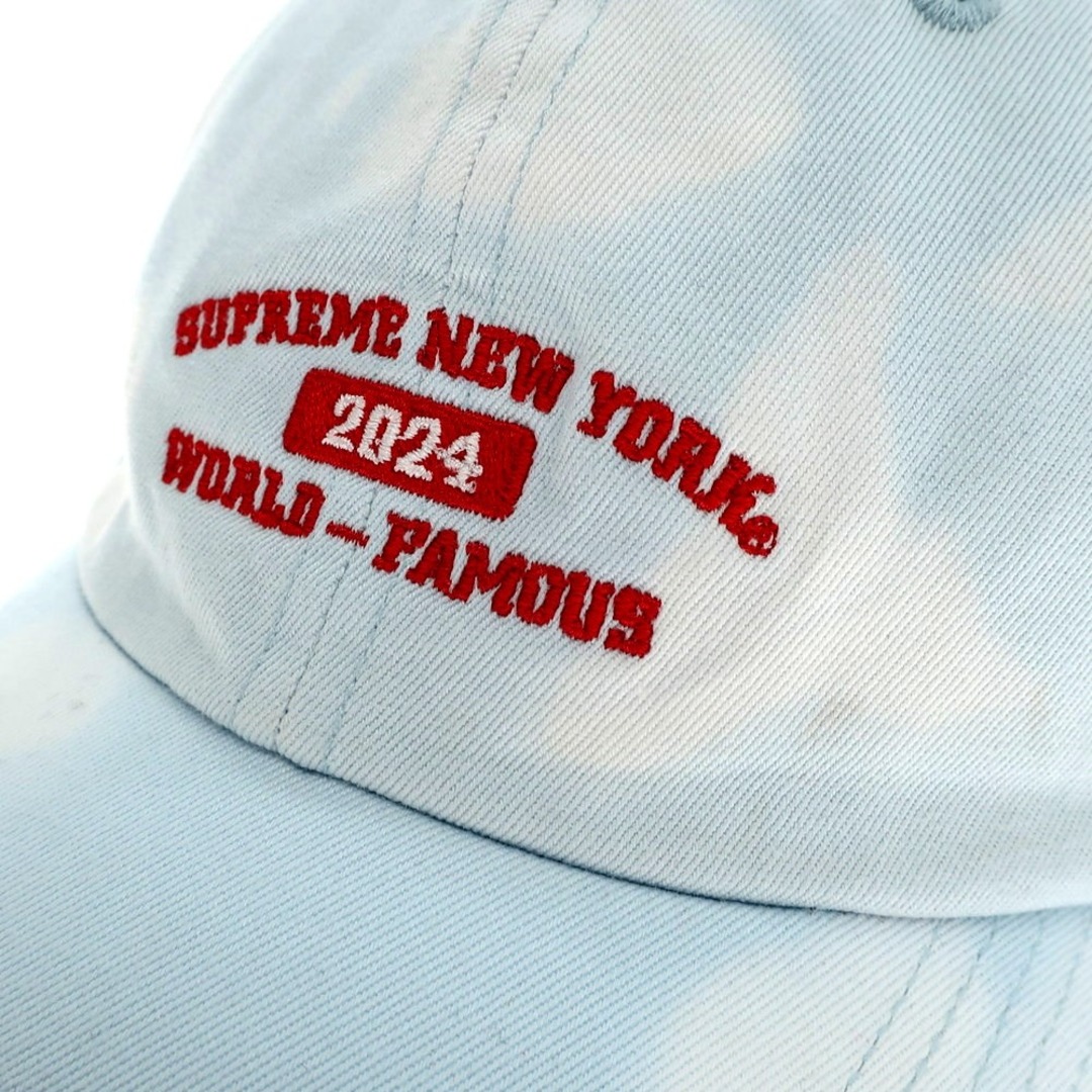 Supreme(シュプリーム)の【中古】シュプリーム Supreme 2024年春夏 New York Arc 6-Panel ベースボール キャップ ライトブルーxホワイト【サイズONE　SIZE（58cm）】【メンズ】 メンズの帽子(キャップ)の商品写真