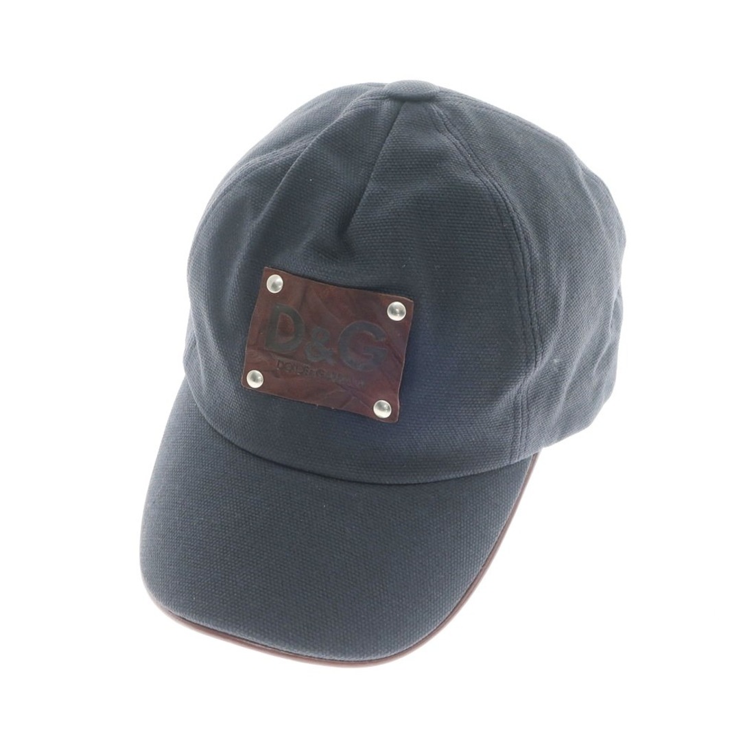 D&G(ディーアンドジー)の【中古】ディーアンドジー D&G コットンポリウレタン キャップ 帽子 ネイビー【サイズM】【メンズ】 メンズの帽子(キャップ)の商品写真