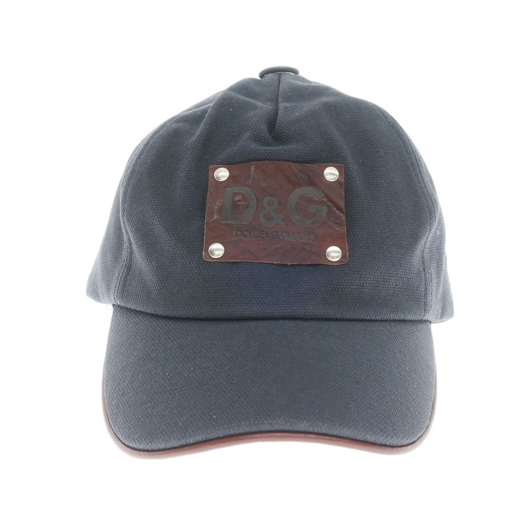 D&G(ディーアンドジー)の【中古】ディーアンドジー D&G コットンポリウレタン キャップ 帽子 ネイビー【サイズM】【メンズ】 メンズの帽子(キャップ)の商品写真
