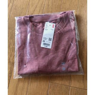 ユニクロ(UNIQLO)の新品 ユニクロ レディース スラブジャージークロップドT（半袖） XSサイズ(Tシャツ(半袖/袖なし))