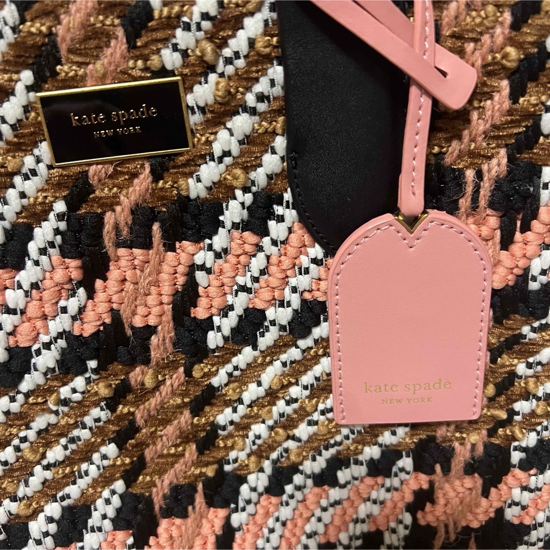 kate spade new york(ケイトスペードニューヨーク)の【美品】ケイトスペード   定価85800円　マンハッタン　ツイードトートバッグ レディースのバッグ(トートバッグ)の商品写真