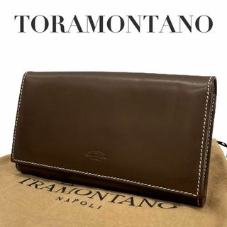 TORAMONTANO トラモンターノ　w1 レザー　長財布　ブラウン(Tシャツ(半袖/袖なし))