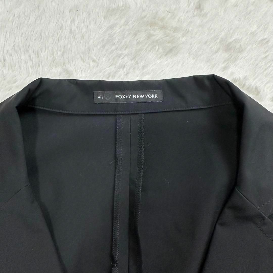 FOXEY NEW YORK(フォクシーニューヨーク)のフォクシーニューヨーク✨テーラードジャケット ブラック 40サイズ(Lサイズ) レディースのジャケット/アウター(テーラードジャケット)の商品写真