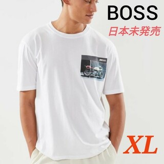 ボス(BOSS)の大谷選手愛用BOSS コットンジャージーTシャツ バイクプリント XL(Tシャツ/カットソー(半袖/袖なし))