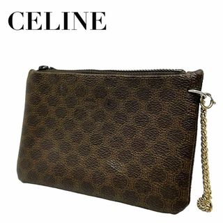 セリーヌ(celine)のCELINE セリーヌ　w1 マカダム　コインケース　ゴールドチェーン　財布(コインケース)