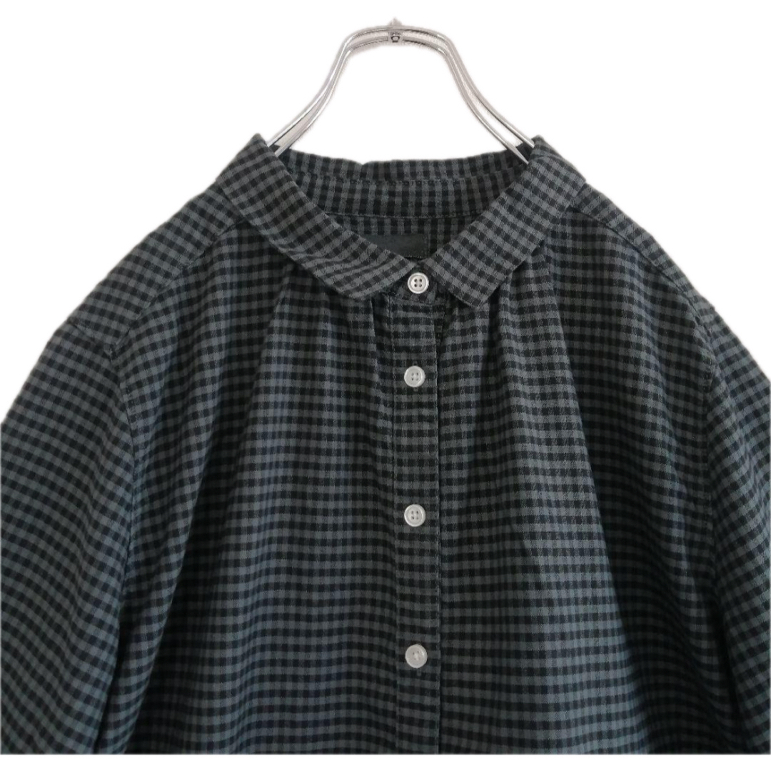 SM2(サマンサモスモス)のコットンチェックギャザーシャツ レディースのトップス(シャツ/ブラウス(長袖/七分))の商品写真