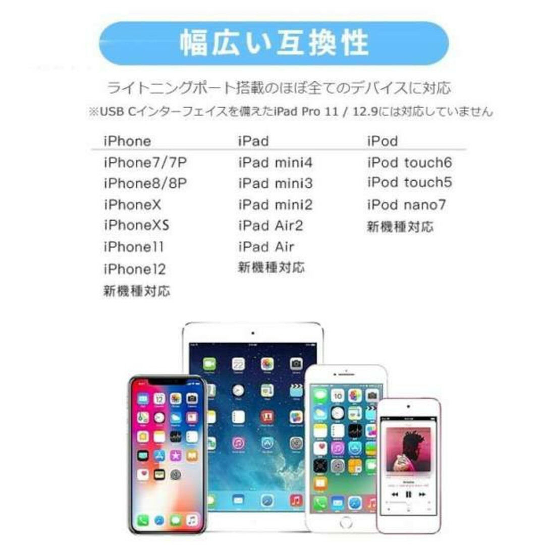 ライトニング タイプC 変換 アダプター iPhone type C 充電 黒s スマホ/家電/カメラのスマートフォン/携帯電話(その他)の商品写真