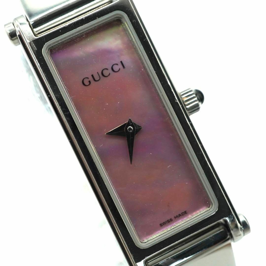 Gucci(グッチ)のGUCCI グッチ G2 1500L ピンク　シェル文字盤 レディース　腕時計 メンズの時計(腕時計(アナログ))の商品写真