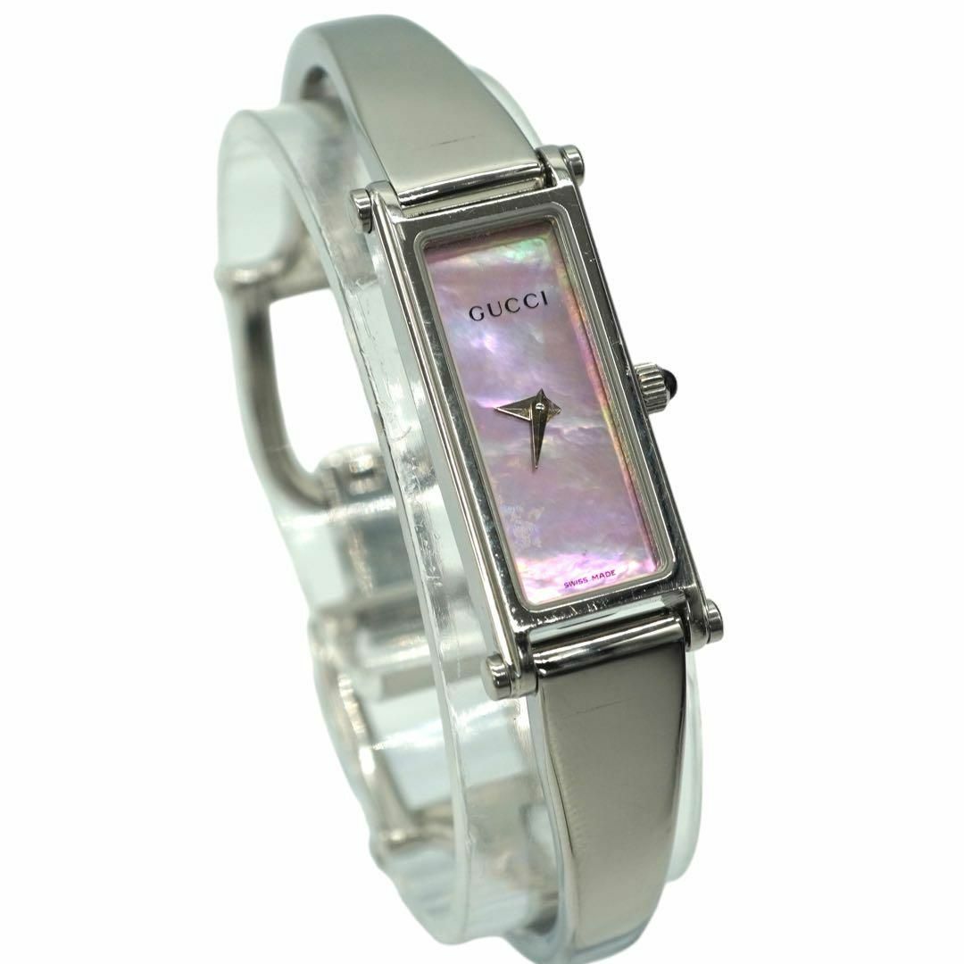 GUCCI グッチ G2 1500L ピンク　シェル文字盤 レディース　腕時計