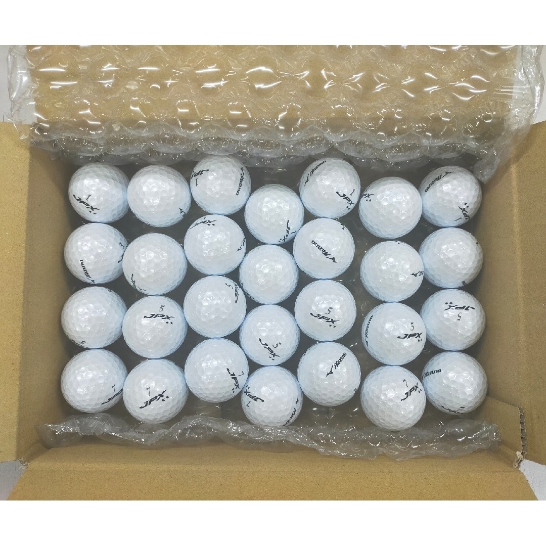 MIZUNO(ミズノ)の【箱なし】MIZUNO JPX DE ゴルフボール シルバーパール 28個 スポーツ/アウトドアのゴルフ(その他)の商品写真