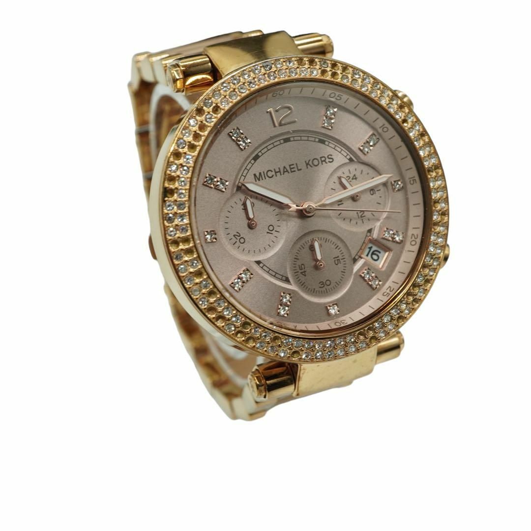 Michael Kors(マイケルコース)のマイケルコース 腕時計 G レディース クオーツ　クロノグラフ ラインストーン メンズの時計(腕時計(アナログ))の商品写真