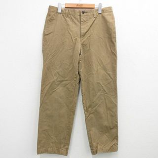 W34★古着 オービス ORVIS パンツ メンズ コットン ベージュ カーキ 24feb21 中古 ボトムス ロング(ワークパンツ/カーゴパンツ)