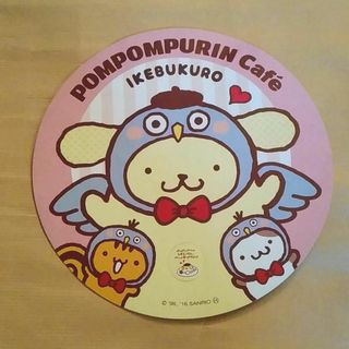 ポムポムプリン(ポムポムプリン)の当時ものサンリオ池袋いけふくろうポムポムプリンカフェ特典うちわ(その他)