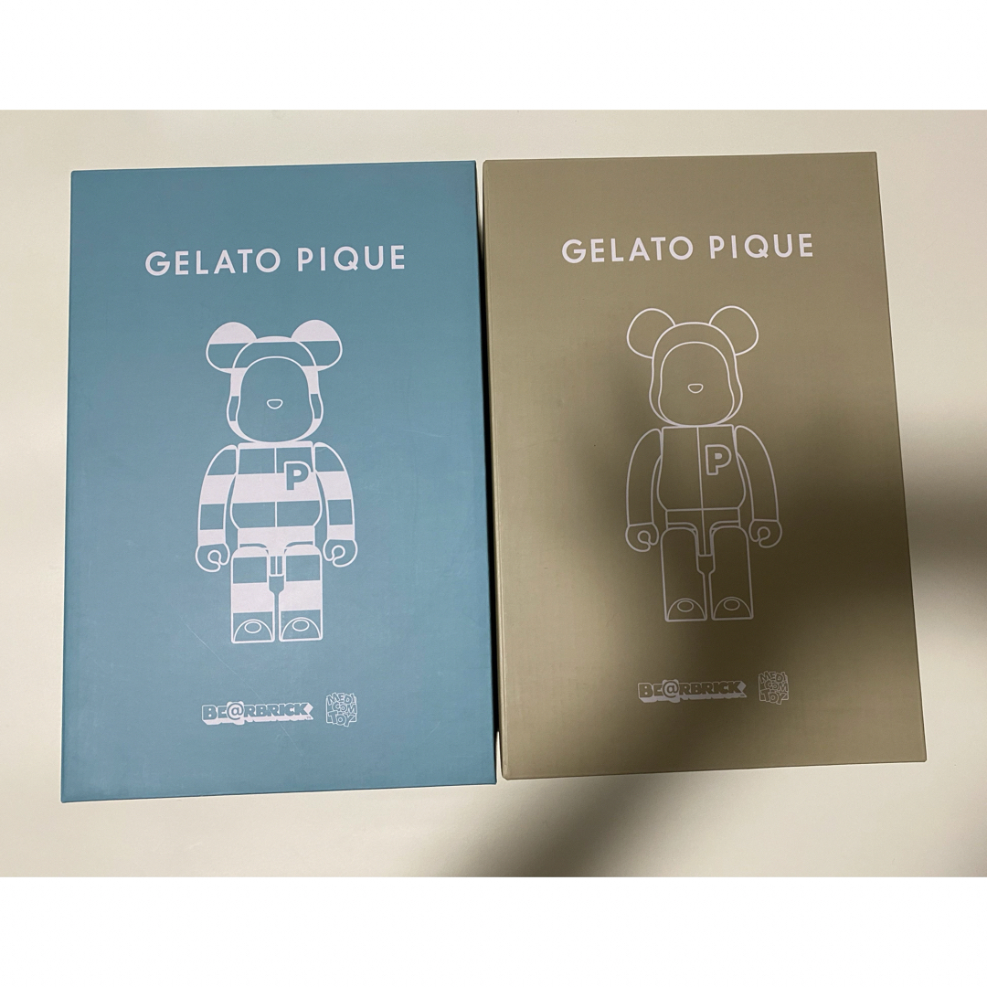 BE@RBRICK(ベアブリック)のs様 専用GELATO PIQUE  400％ (MINT+BEIGE) ハンドメイドのおもちゃ(フィギュア)の商品写真