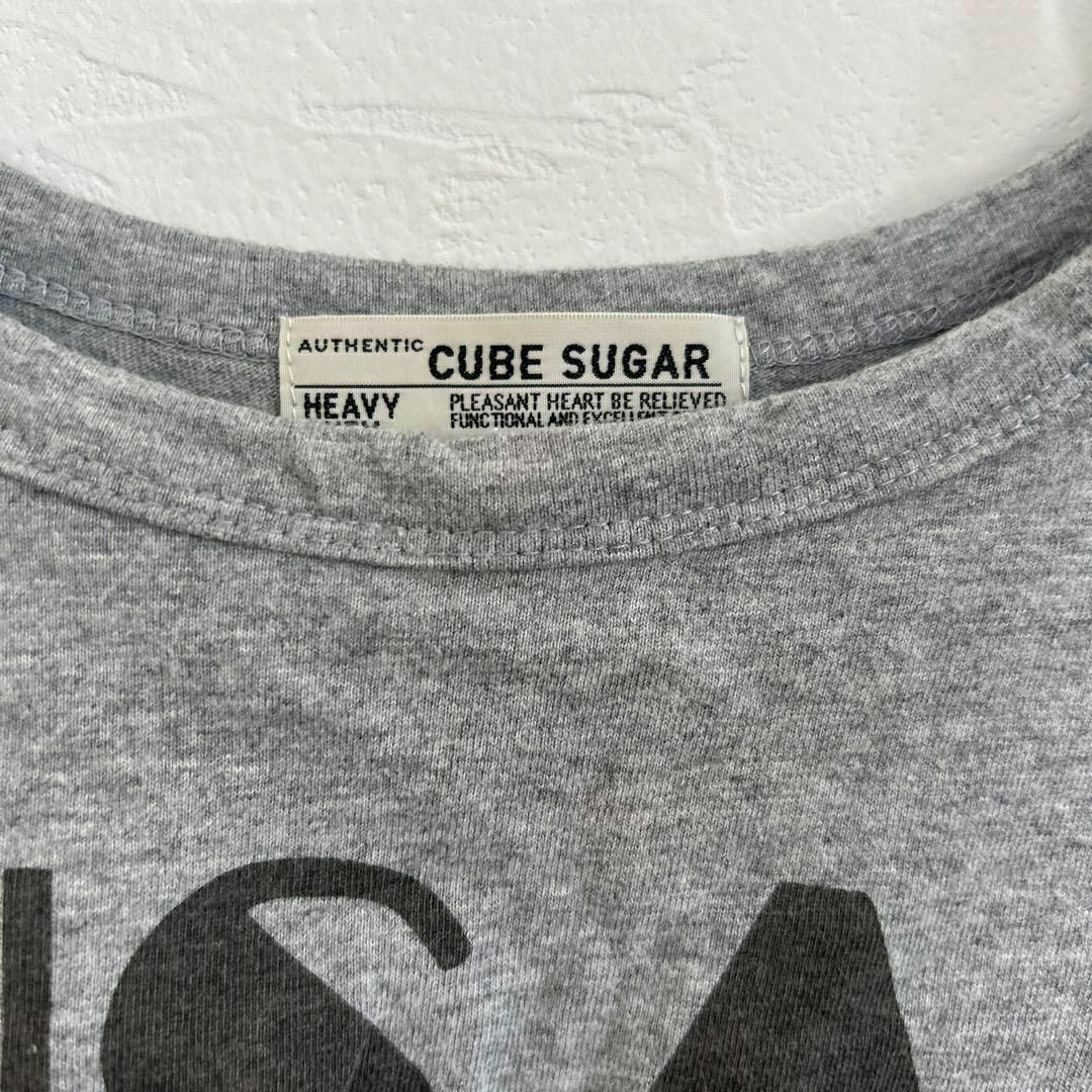 CUBE SUGAR(キューブシュガー)の最短当日発送❤️グレー　半袖 レディースのトップス(Tシャツ(半袖/袖なし))の商品写真