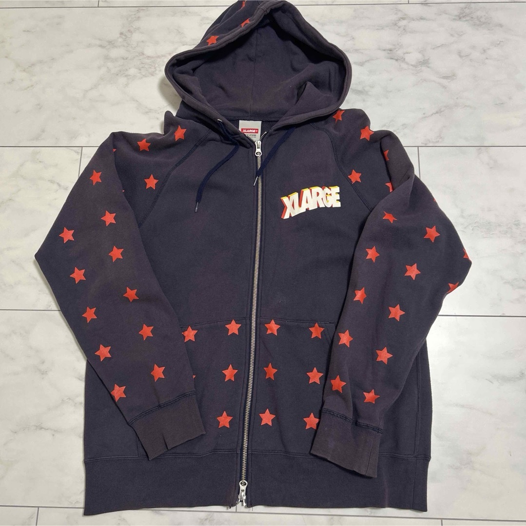 XLARGE(エクストララージ)のX-LARGE フルジップ パーカー 星柄 メンズのトップス(パーカー)の商品写真