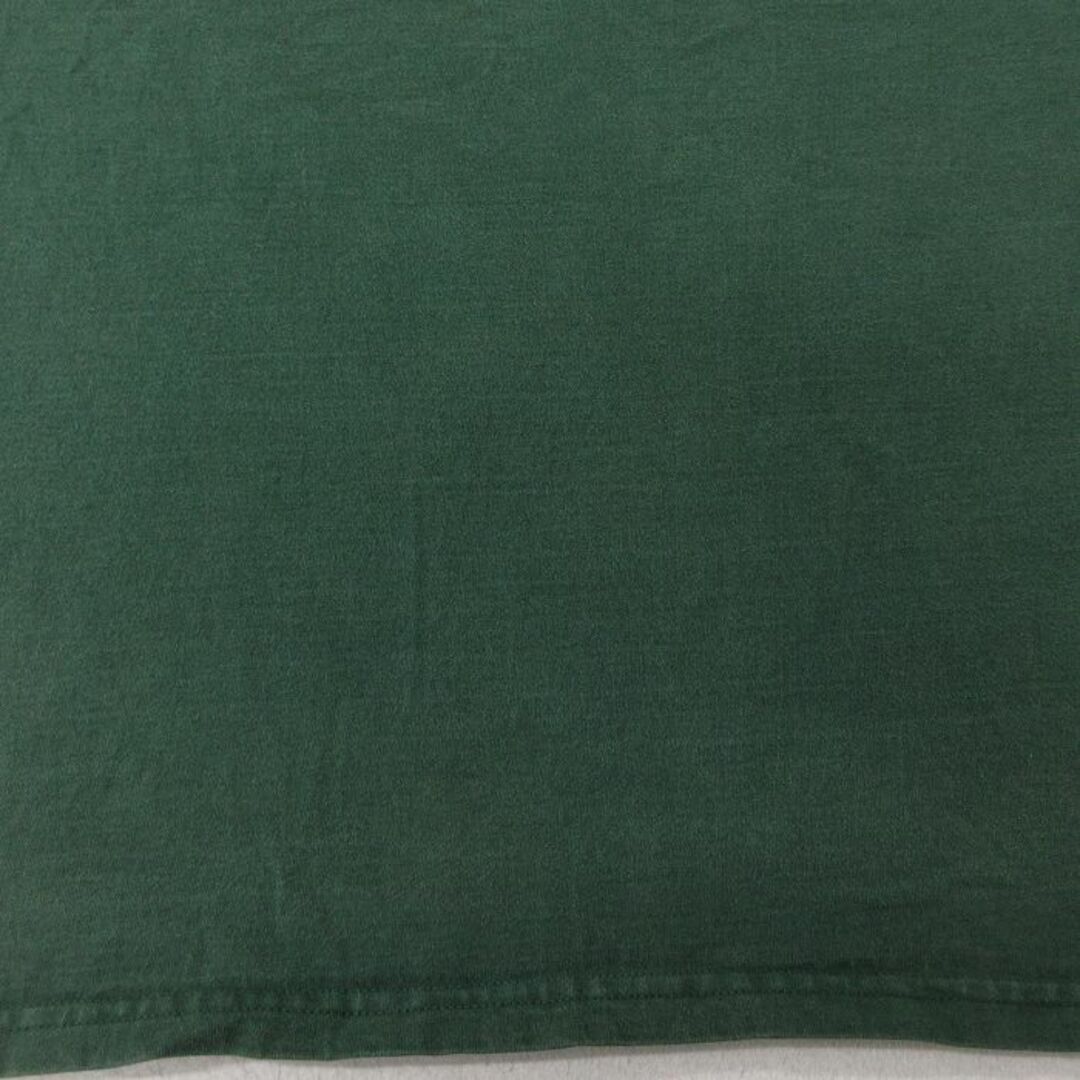 XL★古着 半袖 ビンテージ Tシャツ メンズ 90年代 90s カウボーイ 帽子 ロング丈 コットン クルーネック USA製 緑 グリーン 24feb22 中古 メンズのトップス(Tシャツ/カットソー(半袖/袖なし))の商品写真