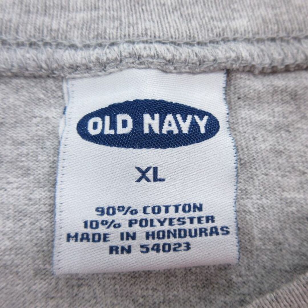 Old Navy(オールドネイビー)のXL★古着 オールドネイビー OLD NAVY 半袖 ビンテージ Tシャツ メンズ 00年代 00s 星条旗 大きいサイズ クルーネック グレー 霜降り 24feb23 中古 メンズのトップス(Tシャツ/カットソー(半袖/袖なし))の商品写真