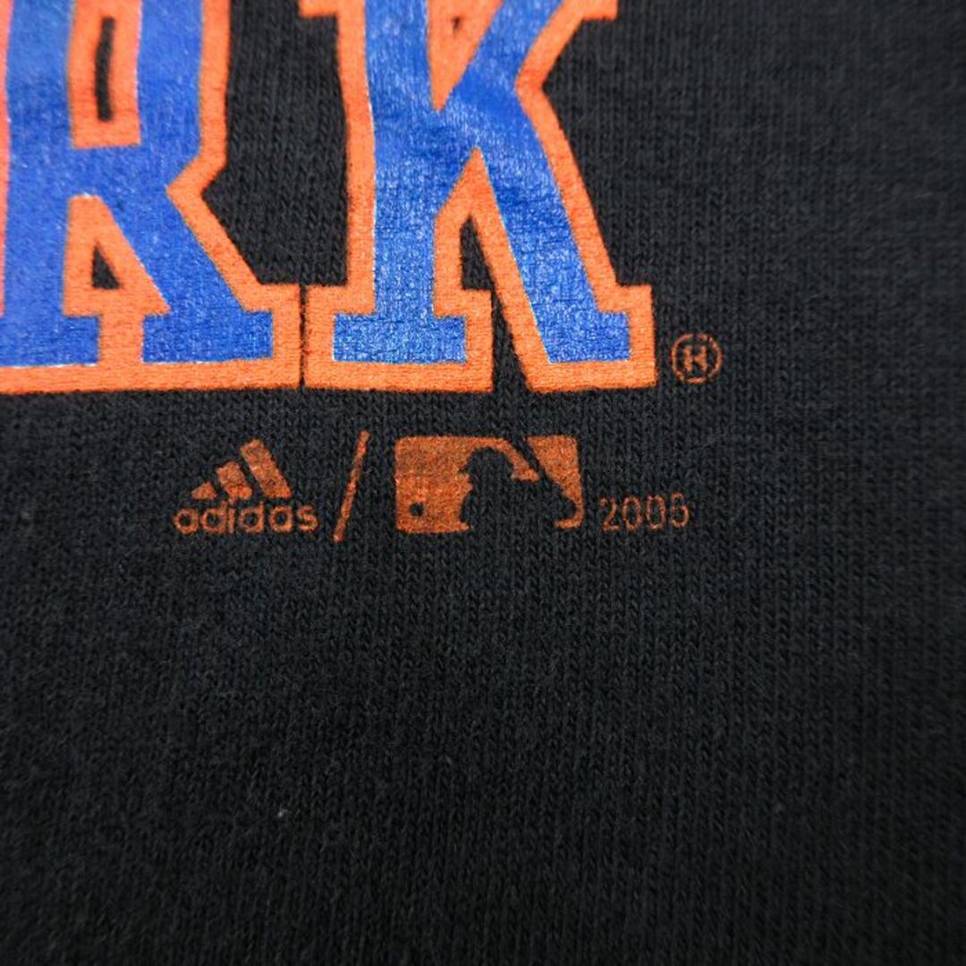 adidas(アディダス)のXL★古着 アディダス adidas 半袖 ビンテージ Tシャツ メンズ 00年代 00s MLB ニューヨークメッツ 大きいサイズ コットン クルーネック 黒 ブラック メジャーリーグ ベースボール 野球 24feb24 中古 メンズのトップス(Tシャツ/カットソー(半袖/袖なし))の商品写真