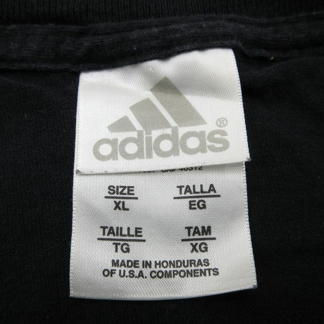 adidas(アディダス)のXL★古着 アディダス adidas 半袖 ビンテージ Tシャツ メンズ 00年代 00s MLB ニューヨークメッツ 大きいサイズ コットン クルーネック 黒 ブラック メジャーリーグ ベースボール 野球 24feb24 中古 メンズのトップス(Tシャツ/カットソー(半袖/袖なし))の商品写真