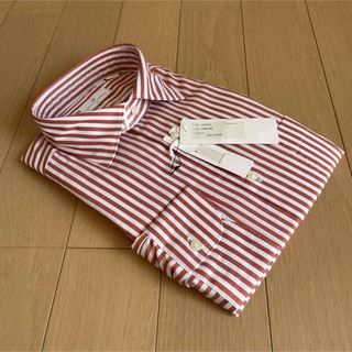スーツカンパニー(THE SUIT COMPANY)のスーツカンパニー　長袖ドレスシャツ　サイズL41-84cm ストライプ(シャツ)