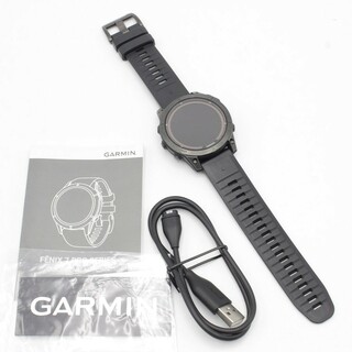 【美品】GARMIN fenix 7 Pro Sapphire Dual Power 010-02777-52 Ti Carbon Gray DLC / Black スマートウォッチ フェニックス セブン プロ ガーミン 本体