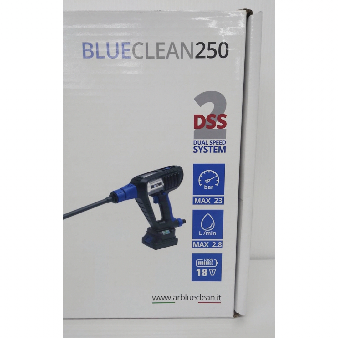 モバイル高圧洗浄機 コードレスタイプ BLUE CLEAN BC250 自動車/バイクの自動車(洗車・リペア用品)の商品写真