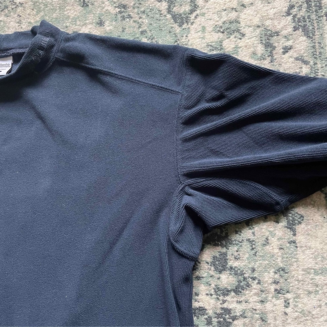 Columbia(コロンビア)のColumbia モックネック ロンT フリース ネイビー XL メンズのトップス(Tシャツ/カットソー(七分/長袖))の商品写真