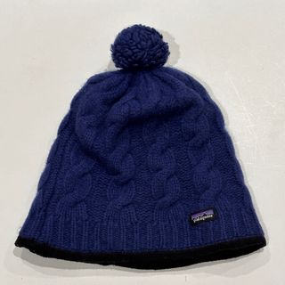 パタゴニア(patagonia)のパタゴニア ボンボン付き　ニット帽　ビーニー　 キャップ　帽子(ニット帽/ビーニー)